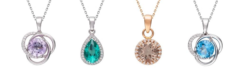 Colour stone pendants